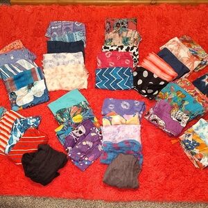 Colorful Patterned Fabric SMALL HAIR/NECK SCARF Collection BUNDLE LISTING